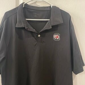 Gamecock black polo